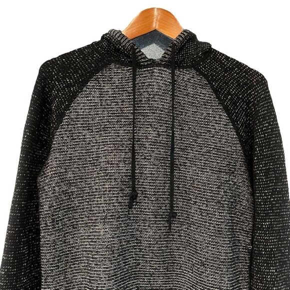 Eddie Bauer Black and Gray Knit Women's Sweater Hoodie - Picture 2 of 9